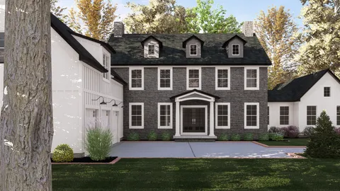 The Huron house plan, exterior view 2